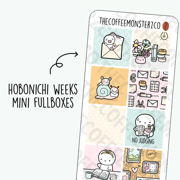 Happy Mail Hobonichi Weeks Mini Fullboxes - TheCoffeeMonsterzCo