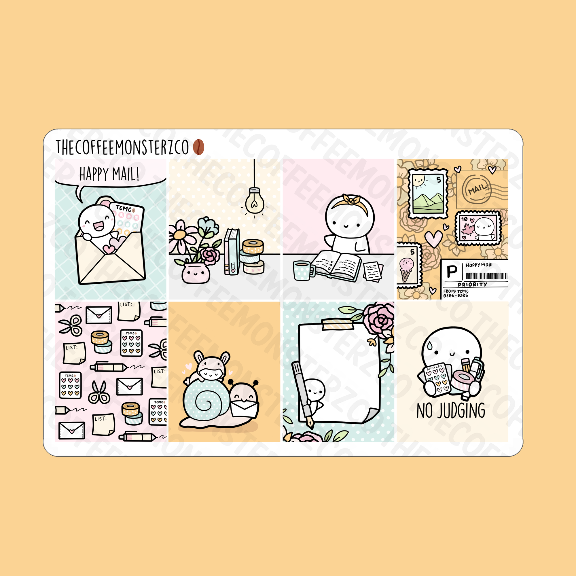 Happy Mail Emoti Mini Kit - TheCoffeeMonsterzCo