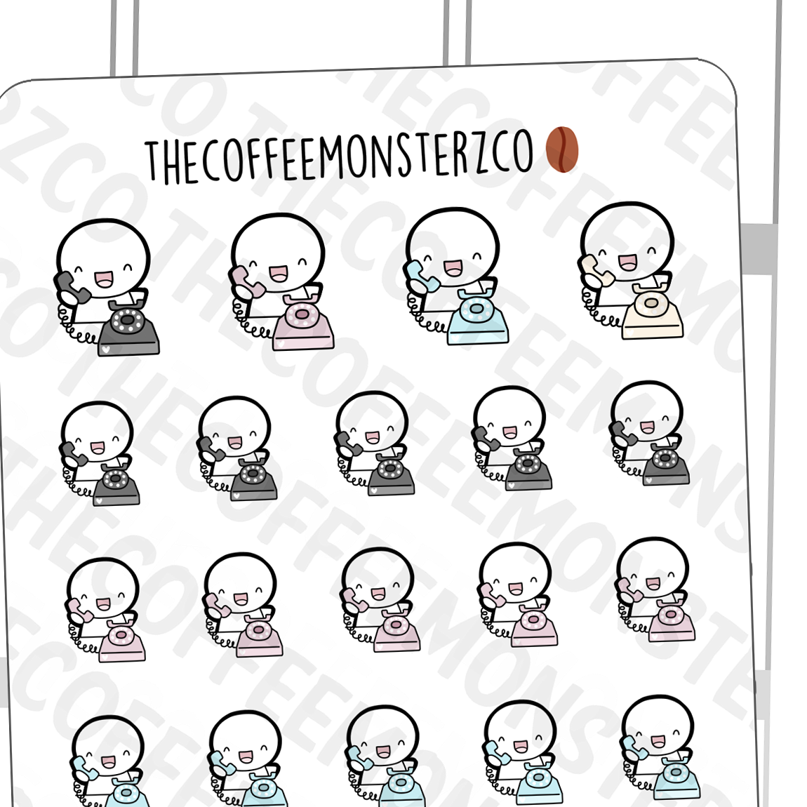 Telephone Emotis - TheCoffeeMonsterzCo