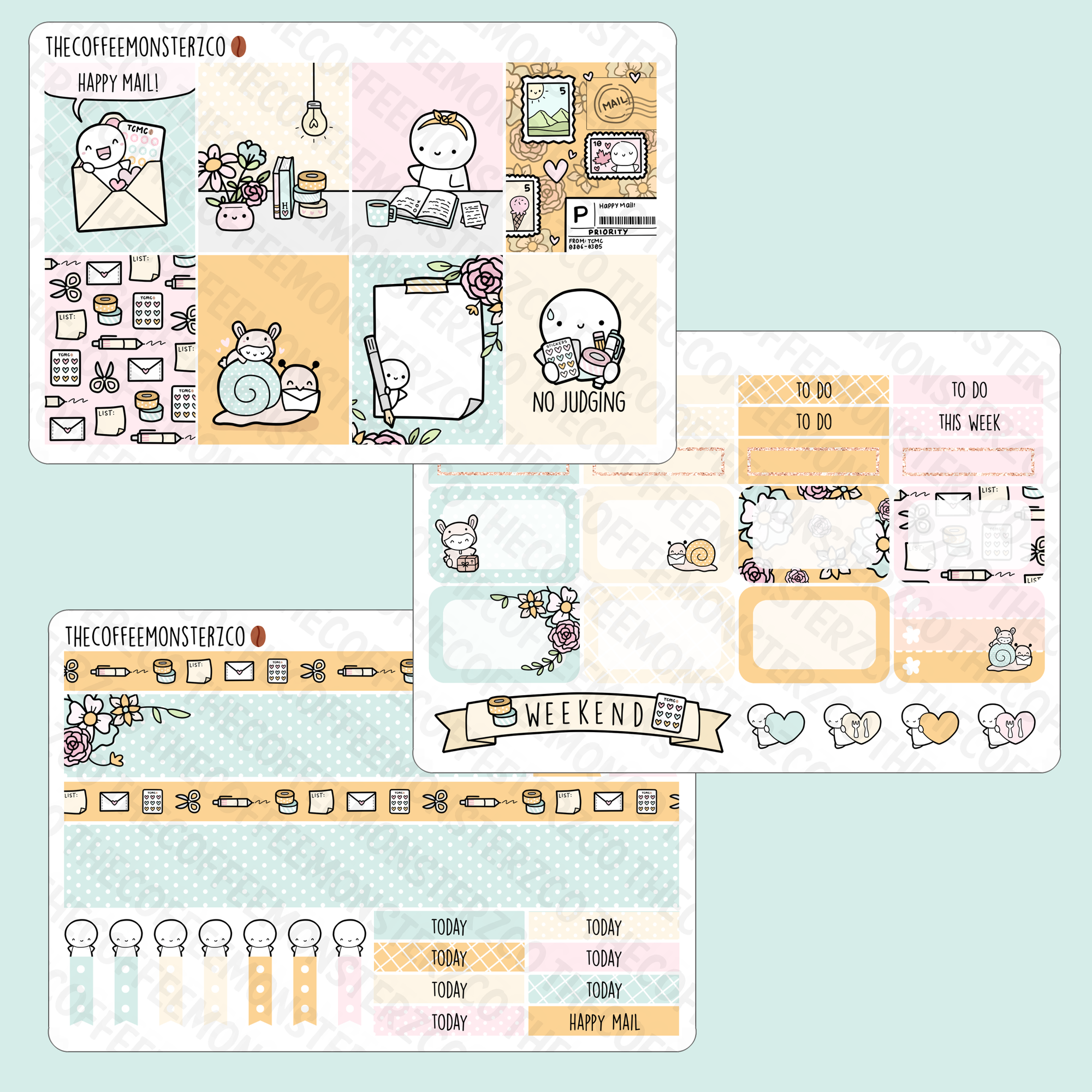 Happy Mail Emoti Mini Kit - TheCoffeeMonsterzCo