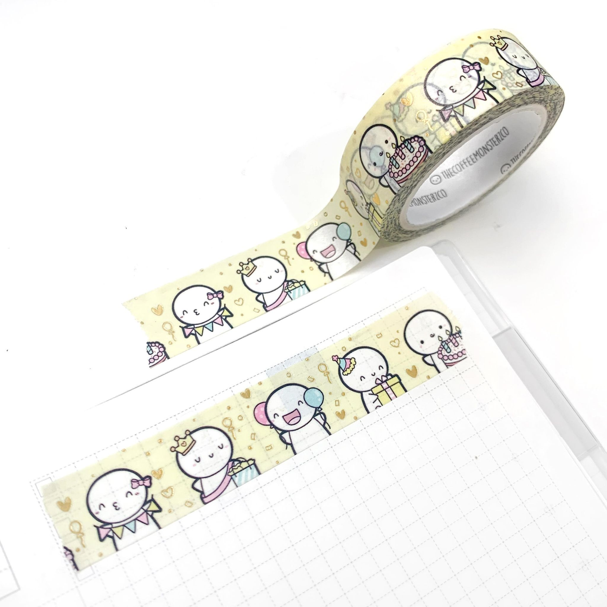 Birthday Bash Emotis Washi Tape - 15mm