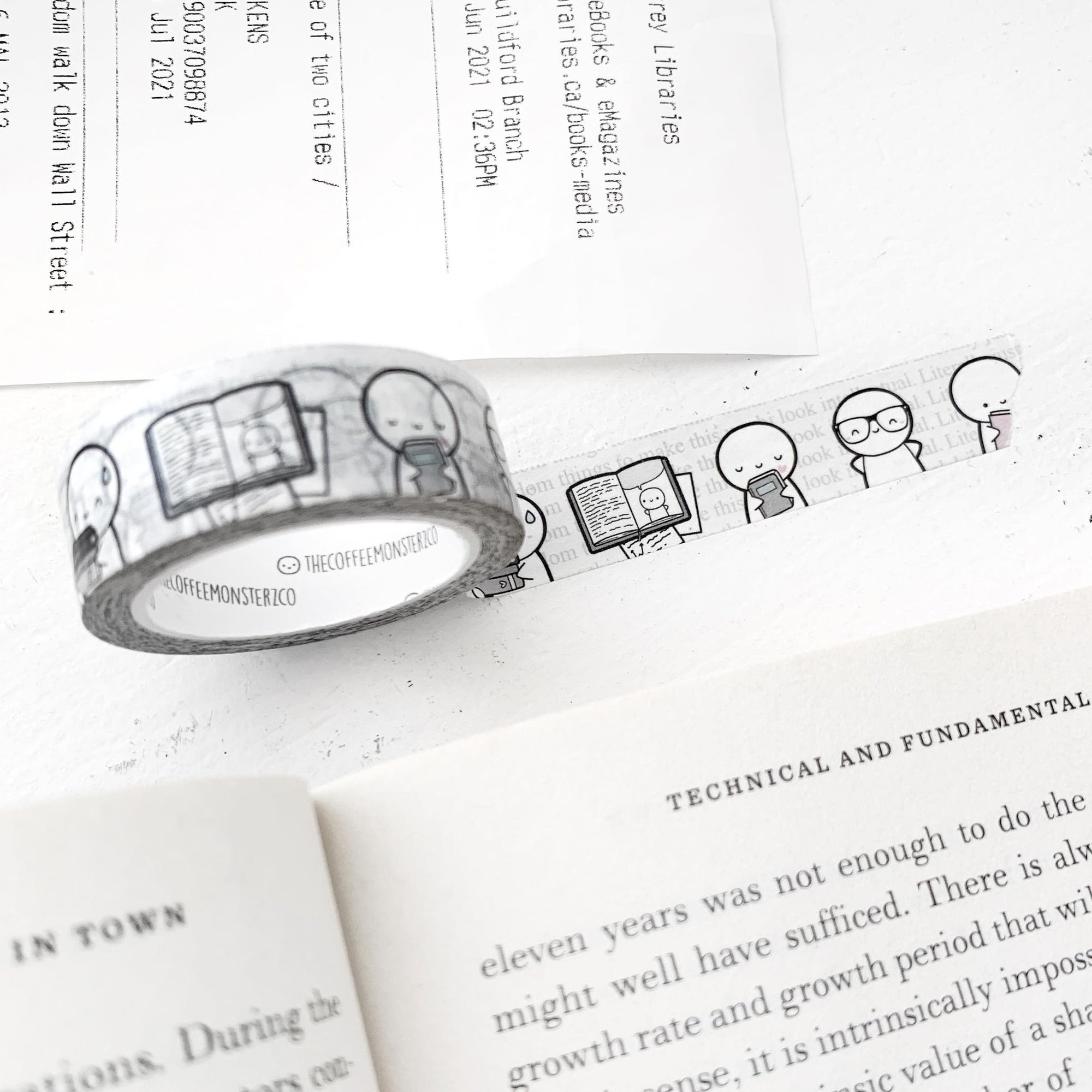 Book Nerd 2.0 Washi Tape - 15mm