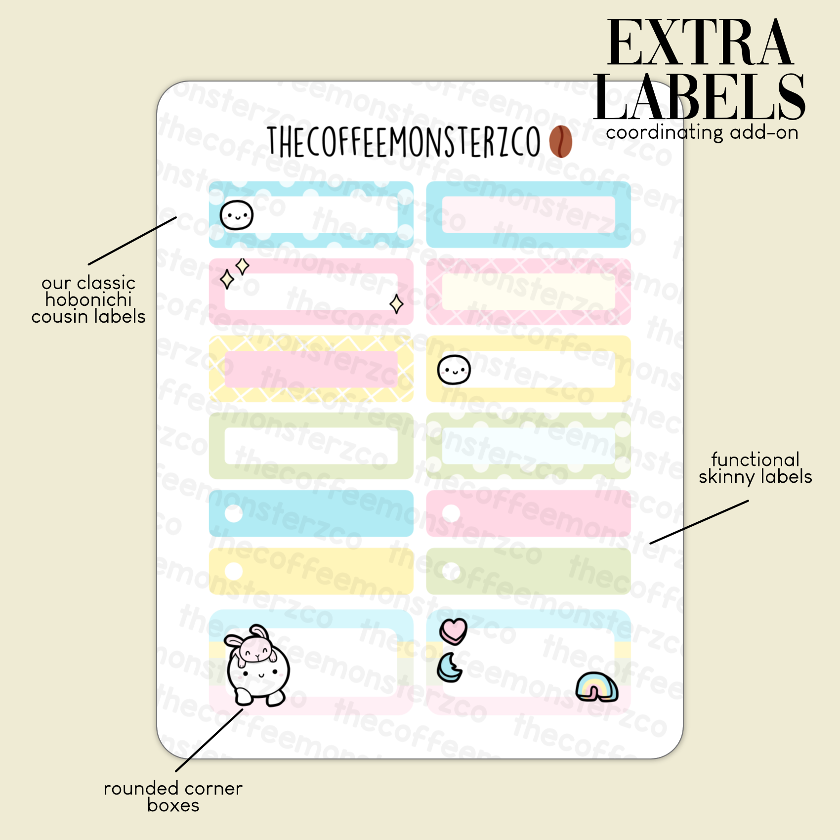 2023 Coordinating Add-ons - Extra Labels - Part 1