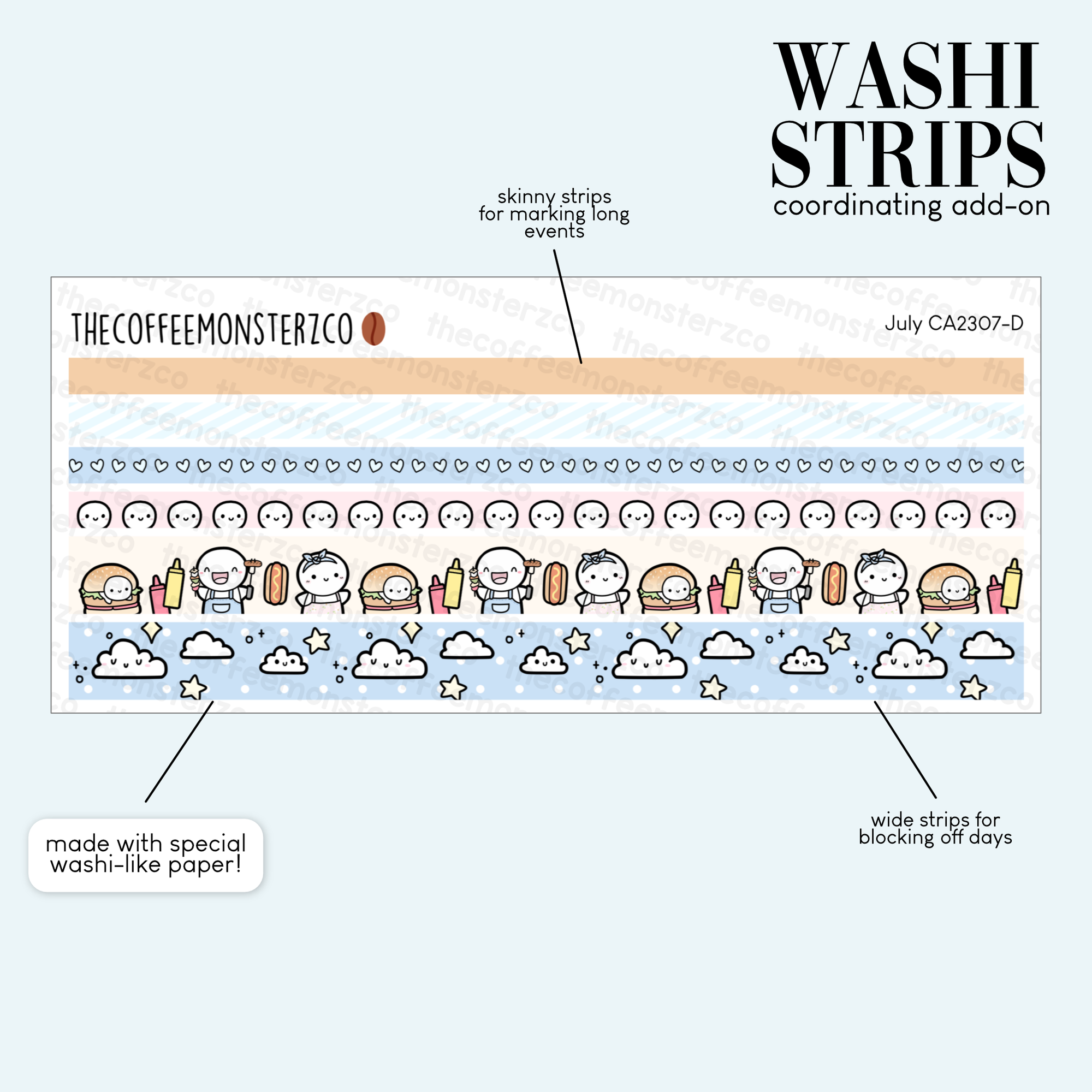 2023 Coordinating Add-ons - Washi Strips Part 2