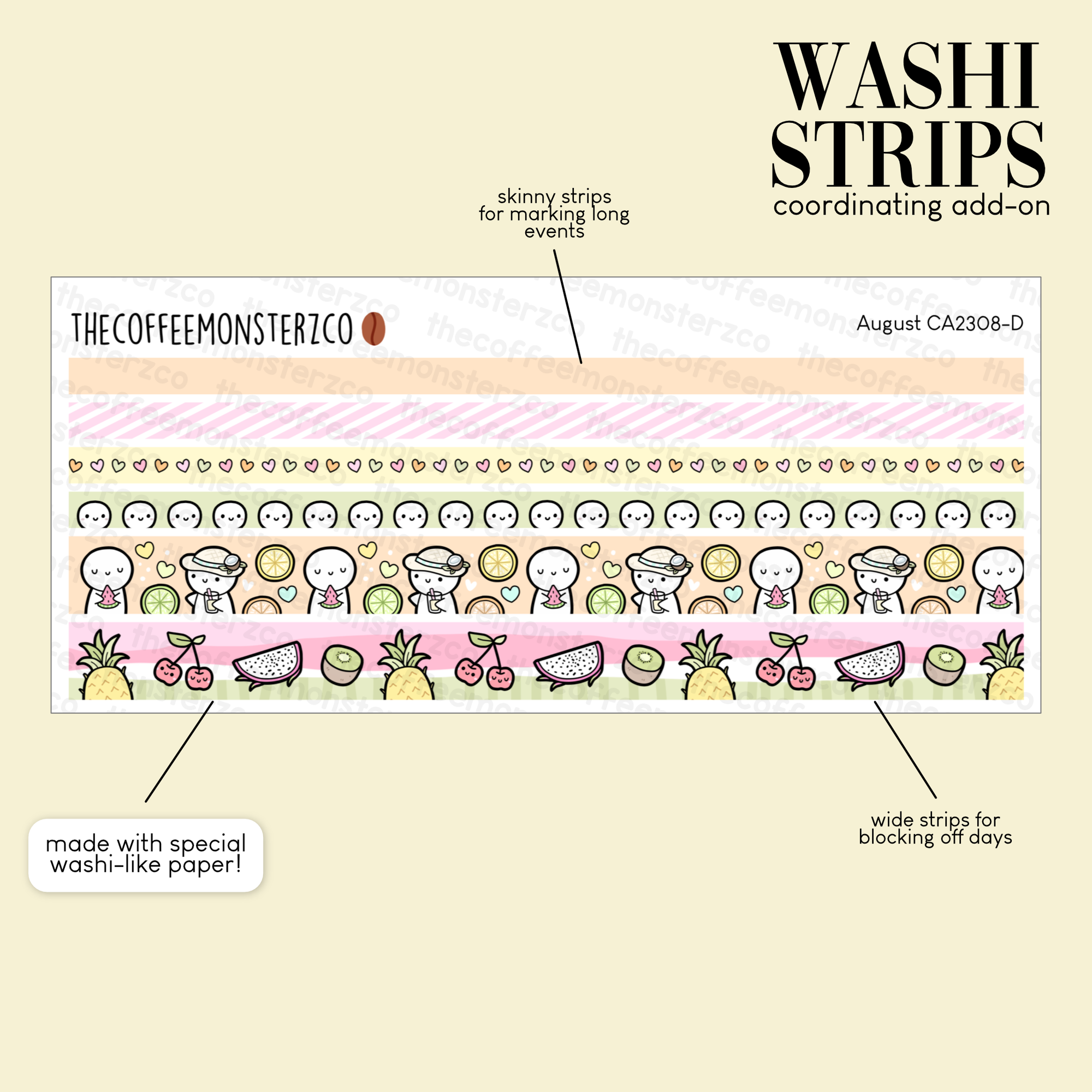 2023 Coordinating Add-ons - Washi Strips Part 2