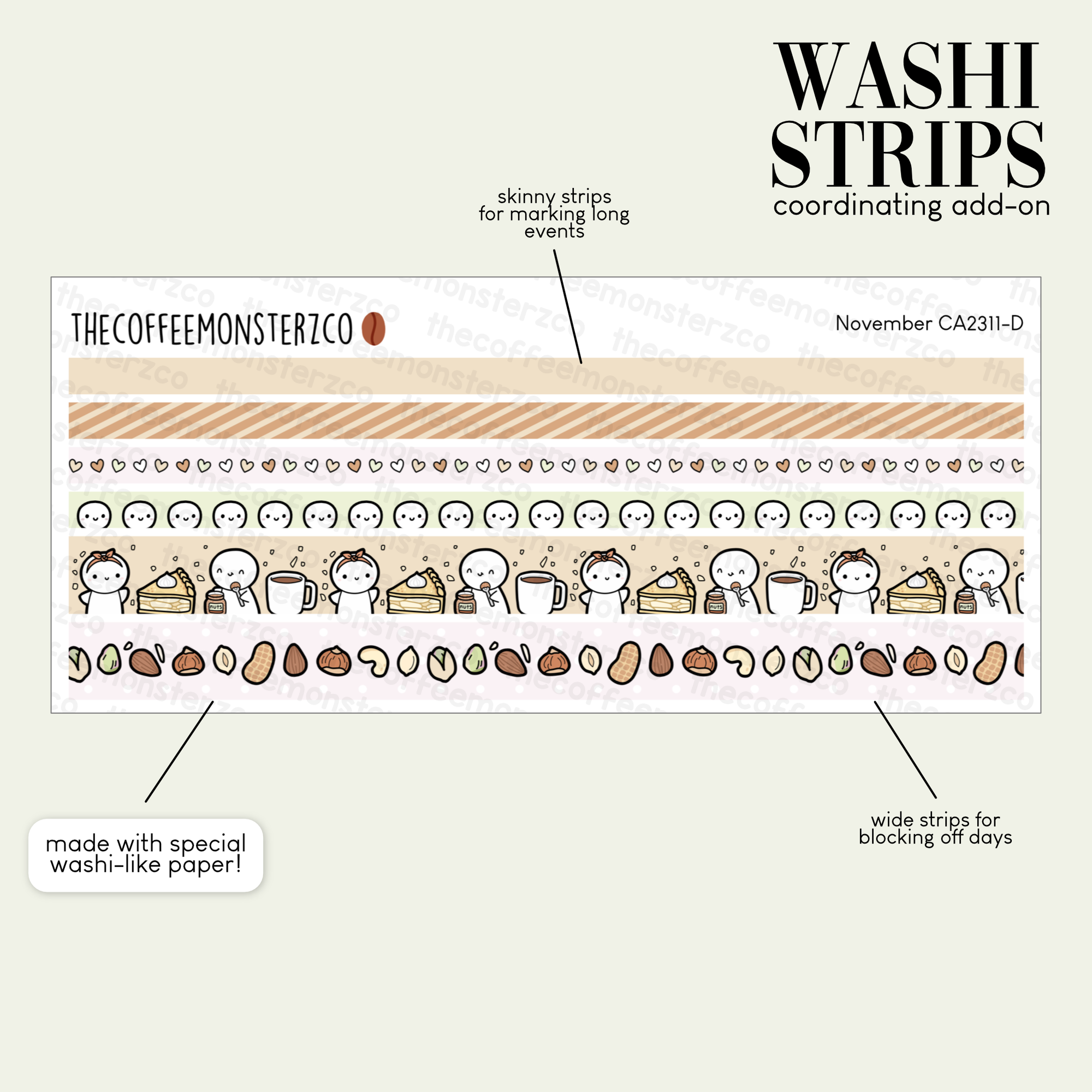 2023 Coordinating Add-ons - Washi Strips Part 2