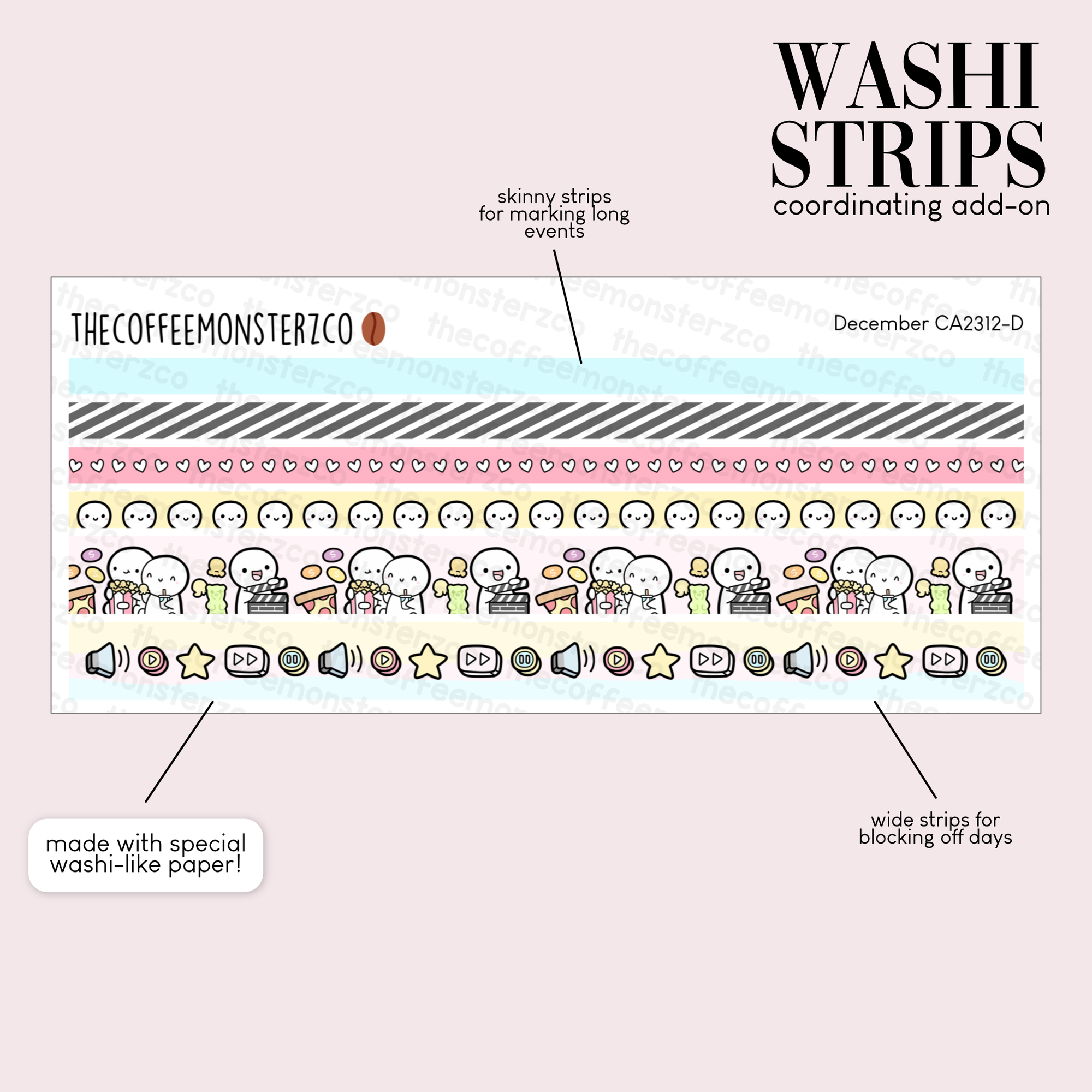 2023 Coordinating Add-ons - Washi Strips Part 2