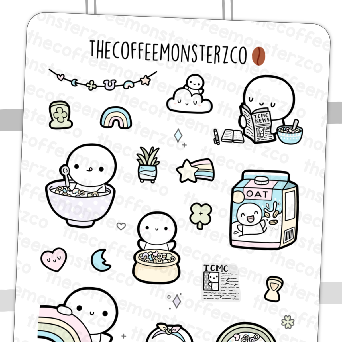 2 Sheets Stickers - Doodle Word Stickers, Black