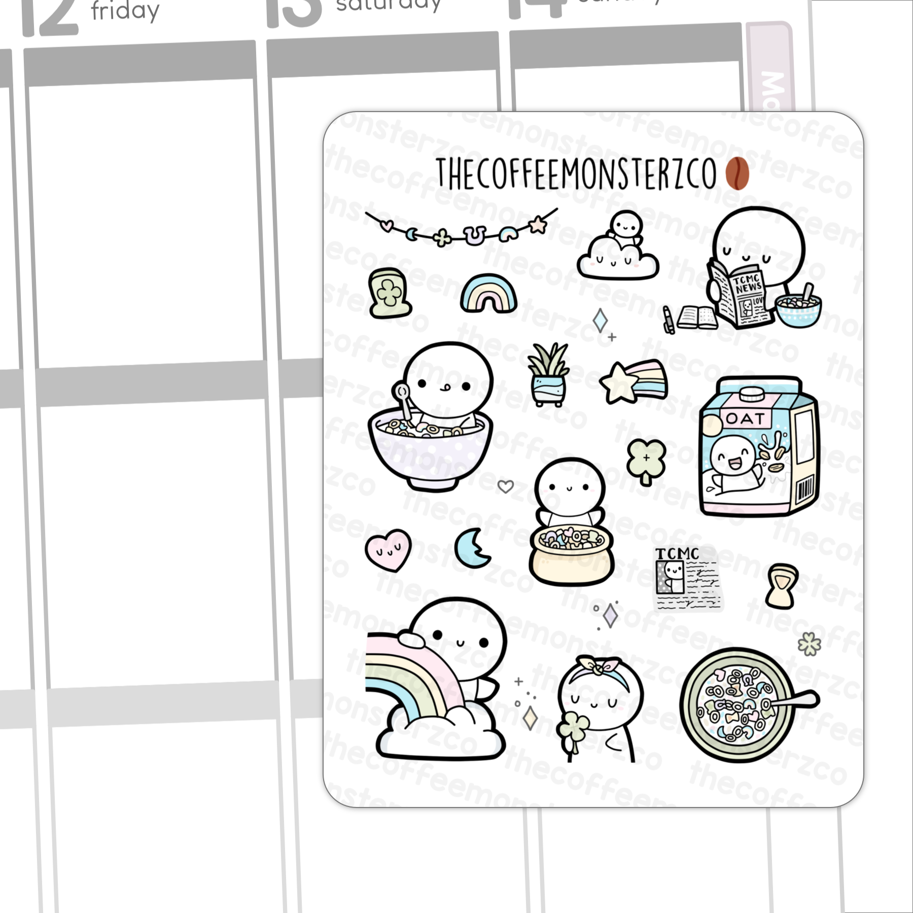 Lucky Daily Planner Stickers