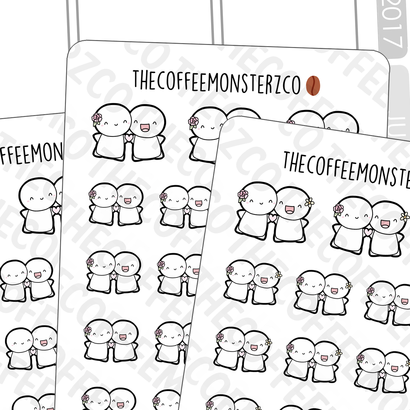 Couple and Friends Emotis 2.0 - TheCoffeeMonsterzCo