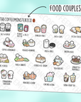 Food Couple Emotis - TheCoffeeMonsterzCo