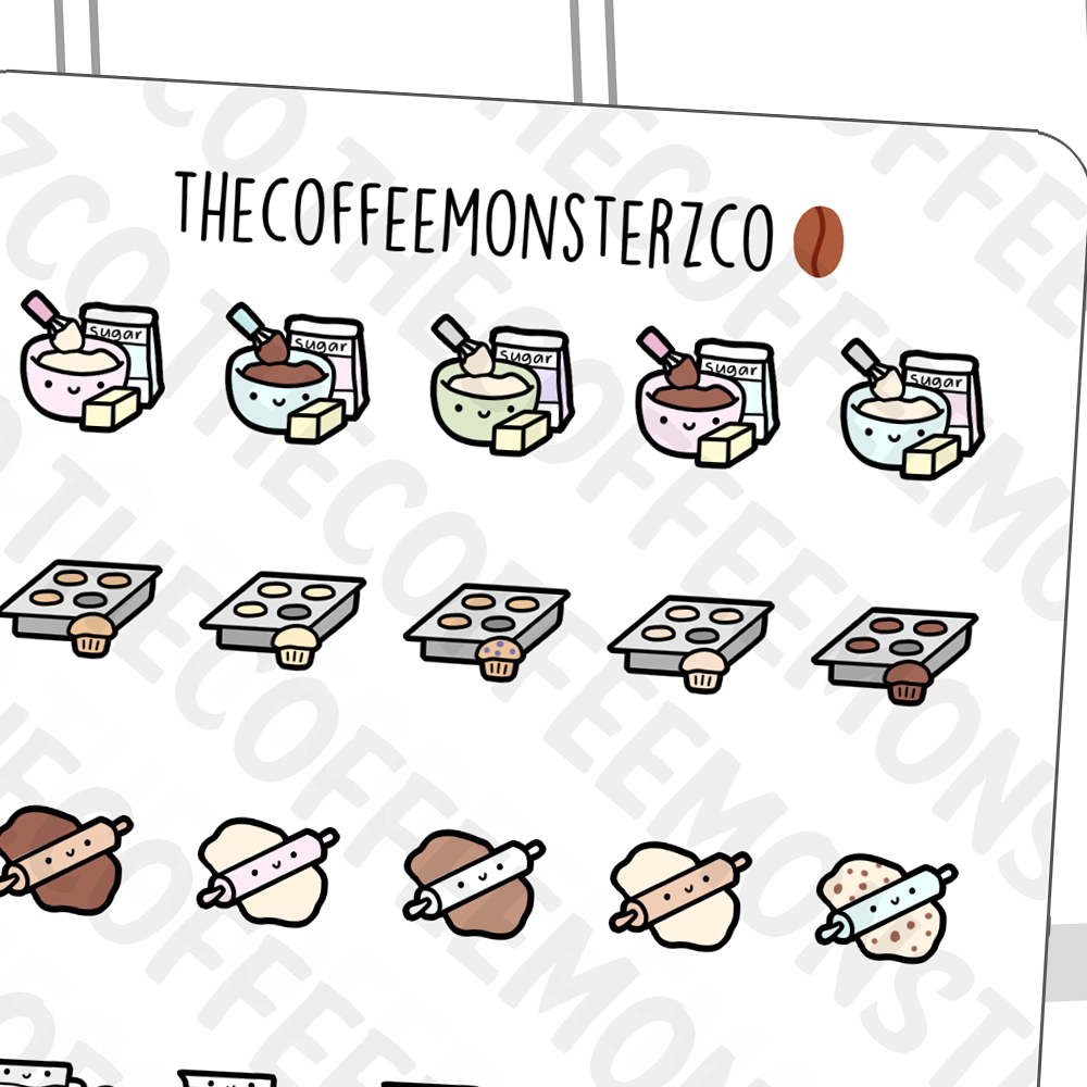 Baking Time Doodles - TheCoffeeMonsterzCo