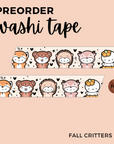 Fall Critters 2.0 Washi Tape - 15mm