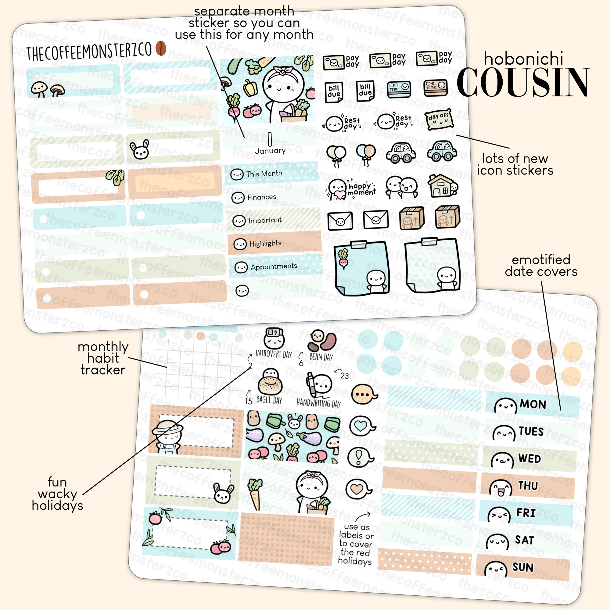 2023 Hobonichi Cousin Monthly Kits - Part 1