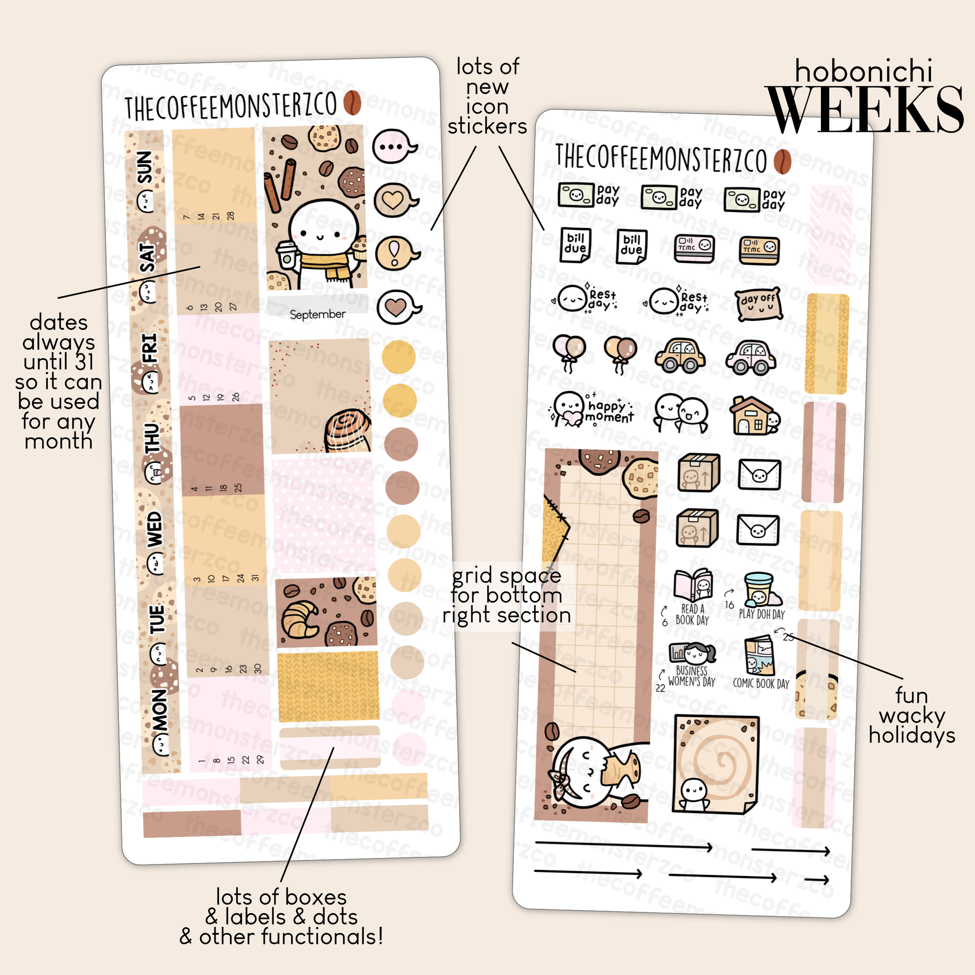 2023 Hobonichi Weeks Monthly Kits - Part 2