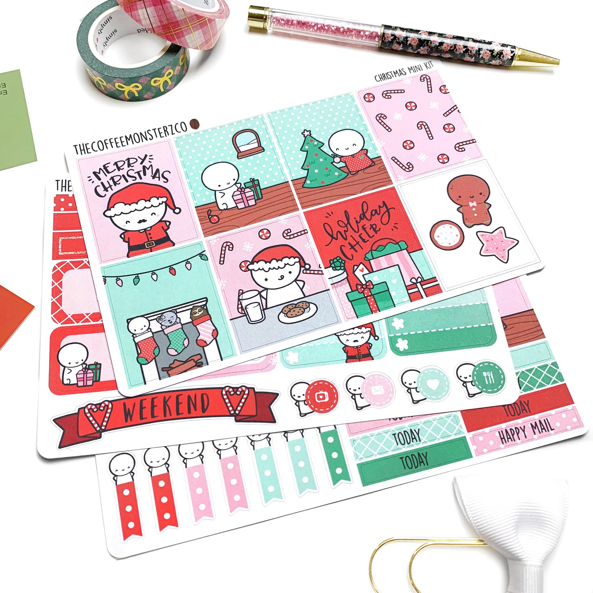 Christmas Emoti Mini Kit (FINAL STOCK), TheCoffeeMonsterzCo