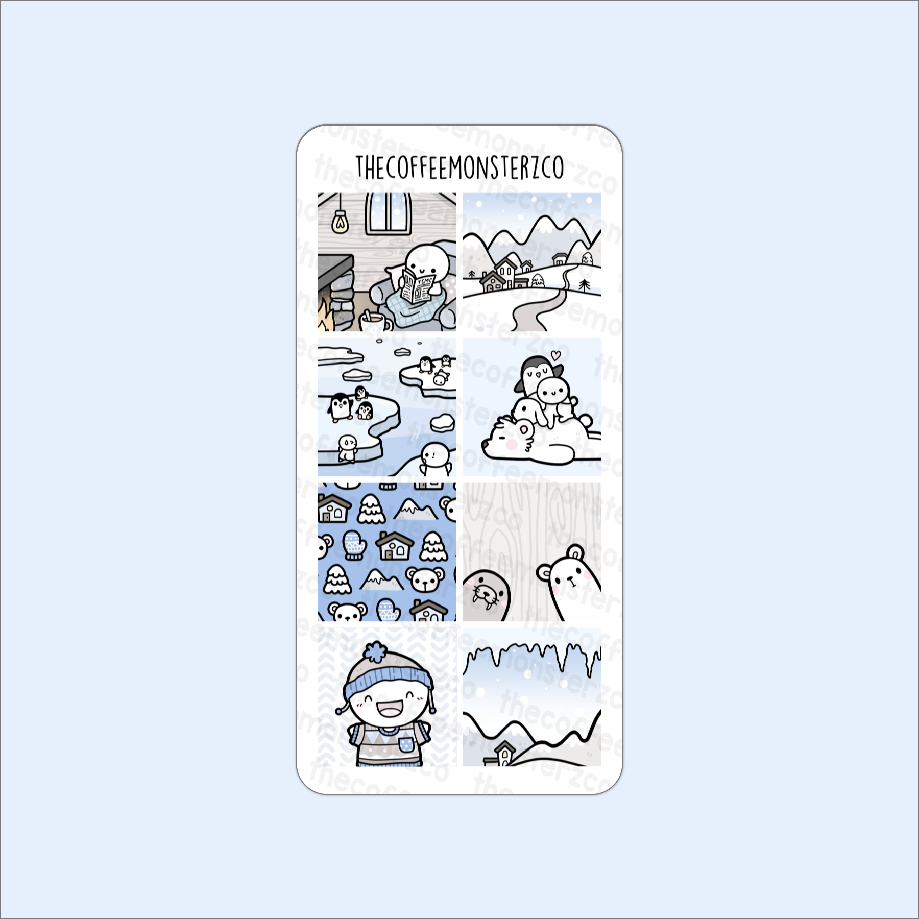 Icy Wonderland Hobonichi Weeks Kit