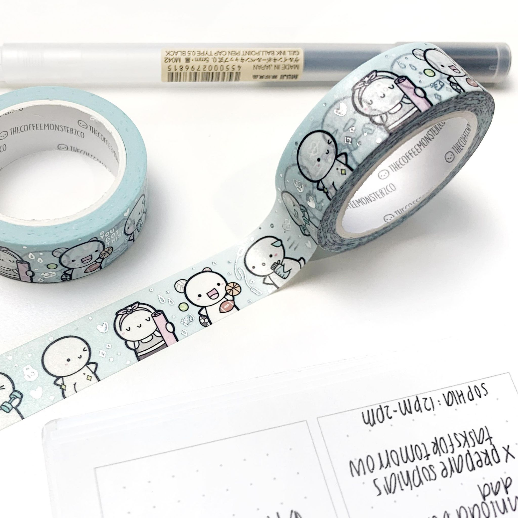 Fitness Fun Washi Tape - 15mm (1 per customer)