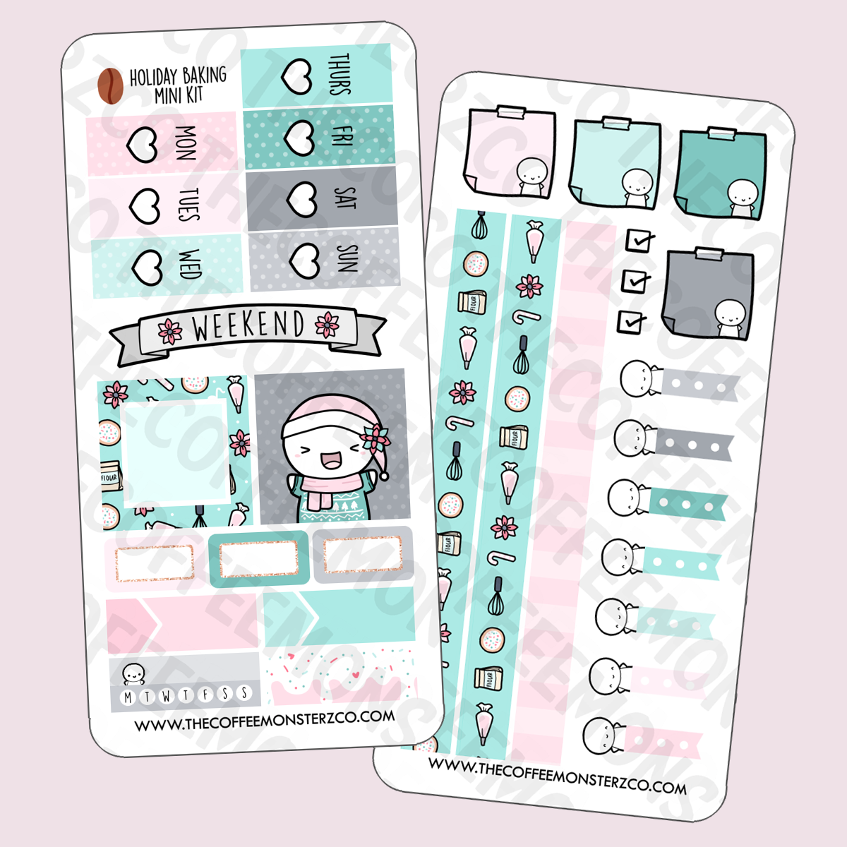 Holiday Baking Hobonichi Weeks Kit - TheCoffeeMonsterzCo