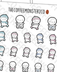 Ice Skating Emotis - TheCoffeeMonsterzCo