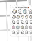 Filing Taxes / Paperwork Emotis - TheCoffeeMonsterzCo