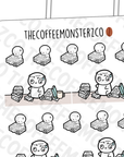 Overworked Emotis - TheCoffeeMonsterzCo