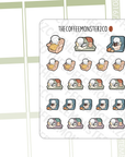 Fall Couch Potato Emotis (FINAL STOCK) - TheCoffeeMonsterzCo