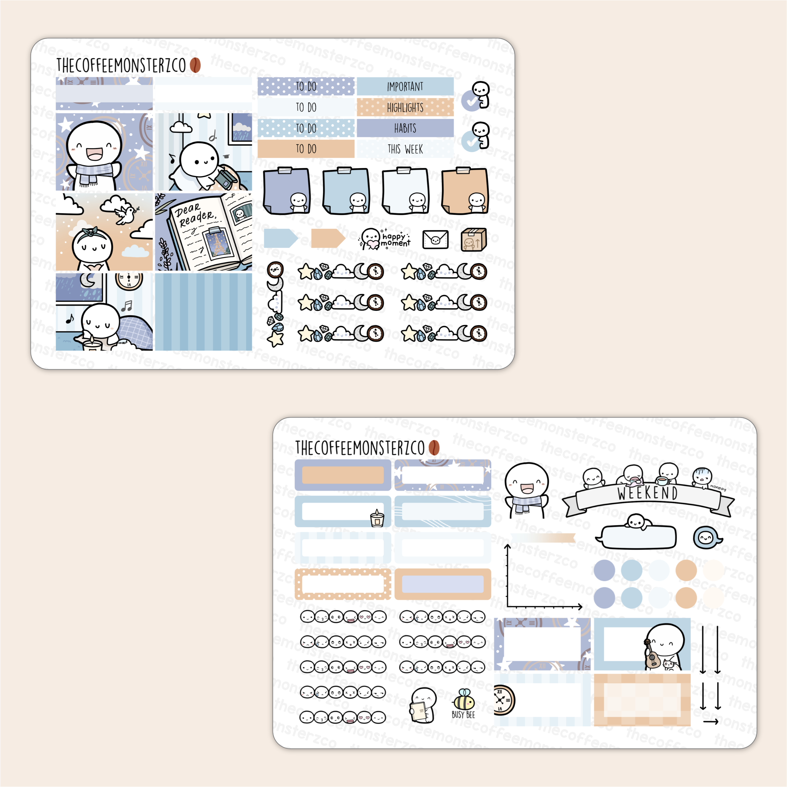 Mystic Night Hobonichi Cousin Kit Planner Stickers – Pinnacle Sticker Co