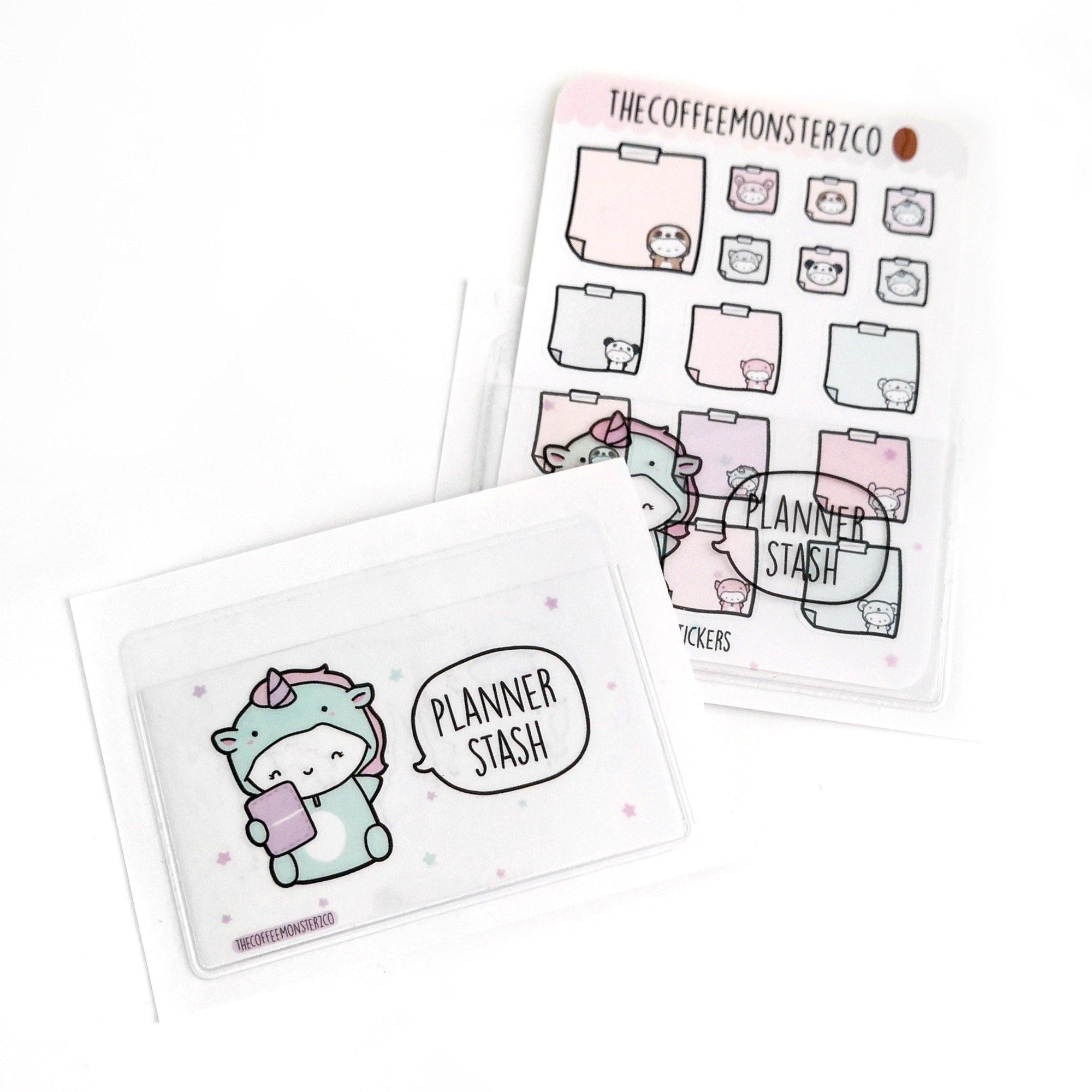2.75" Mini Adhesive Pocket, TheCoffeeMonsterzCo