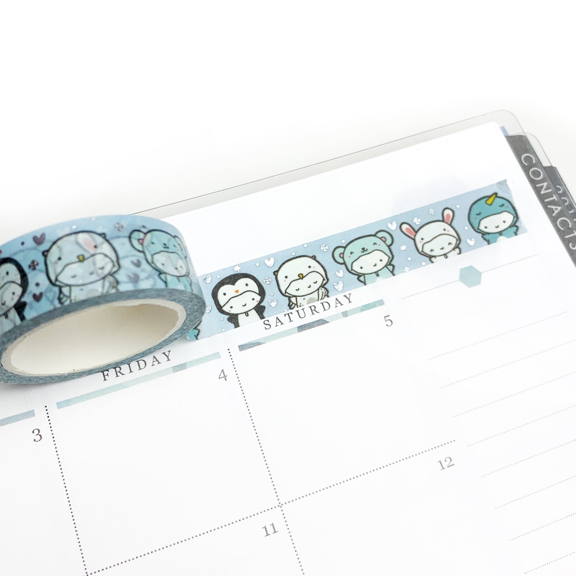 Winter Critters Washi Tape - 15mm