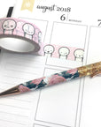 Powder Pink Emoti Washi Tape (2 per person), TheCoffeeMonsterzCo
