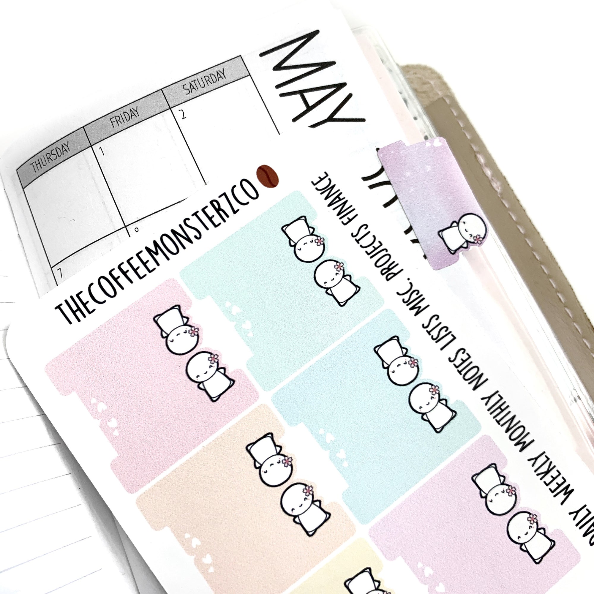 Emoti Tab Stickers, TheCoffeeMonsterzCo