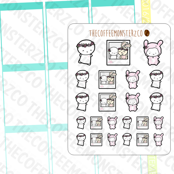anniversary spring emotis, TheCoffeeMonsterzCo
