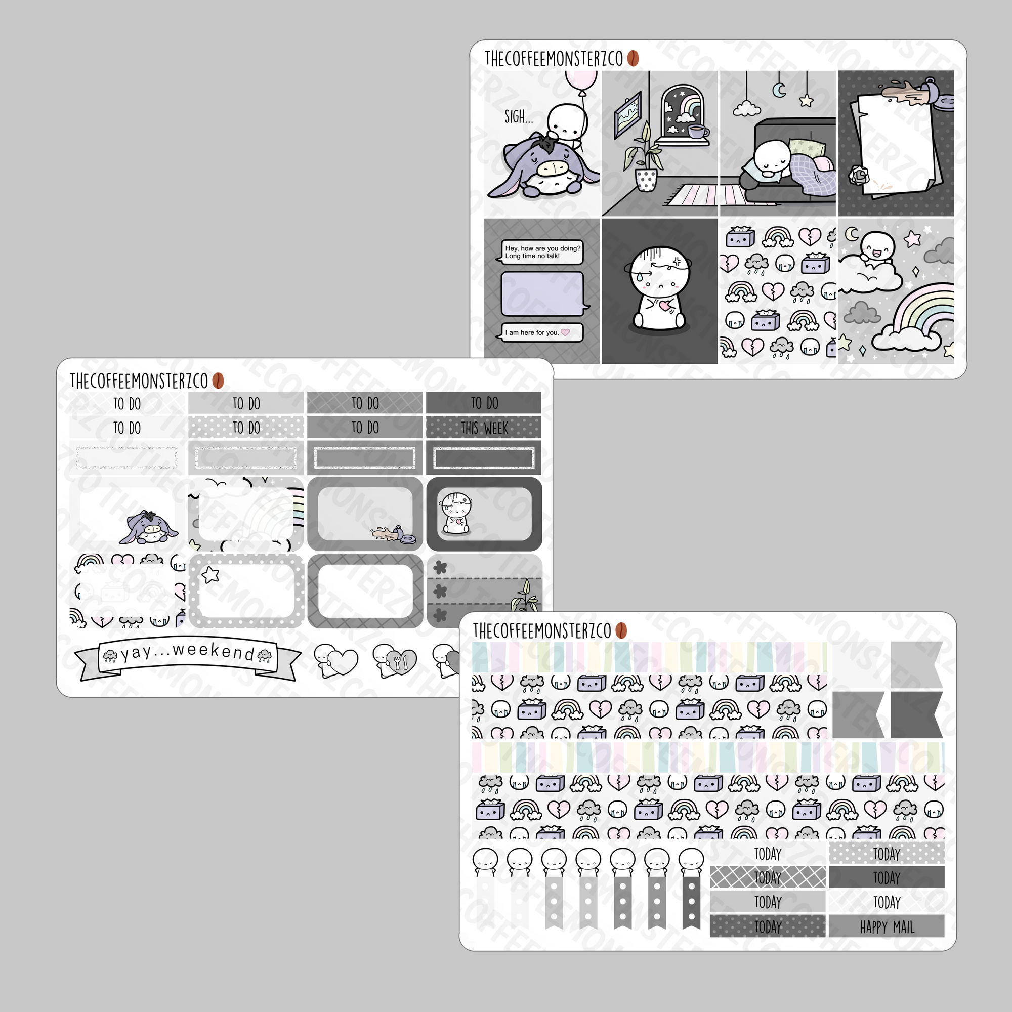 A Gloomy Week Emotis Mini Kit