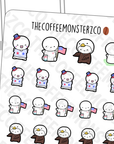 Fourth of July Emotis, TheCoffeeMonsterzCo