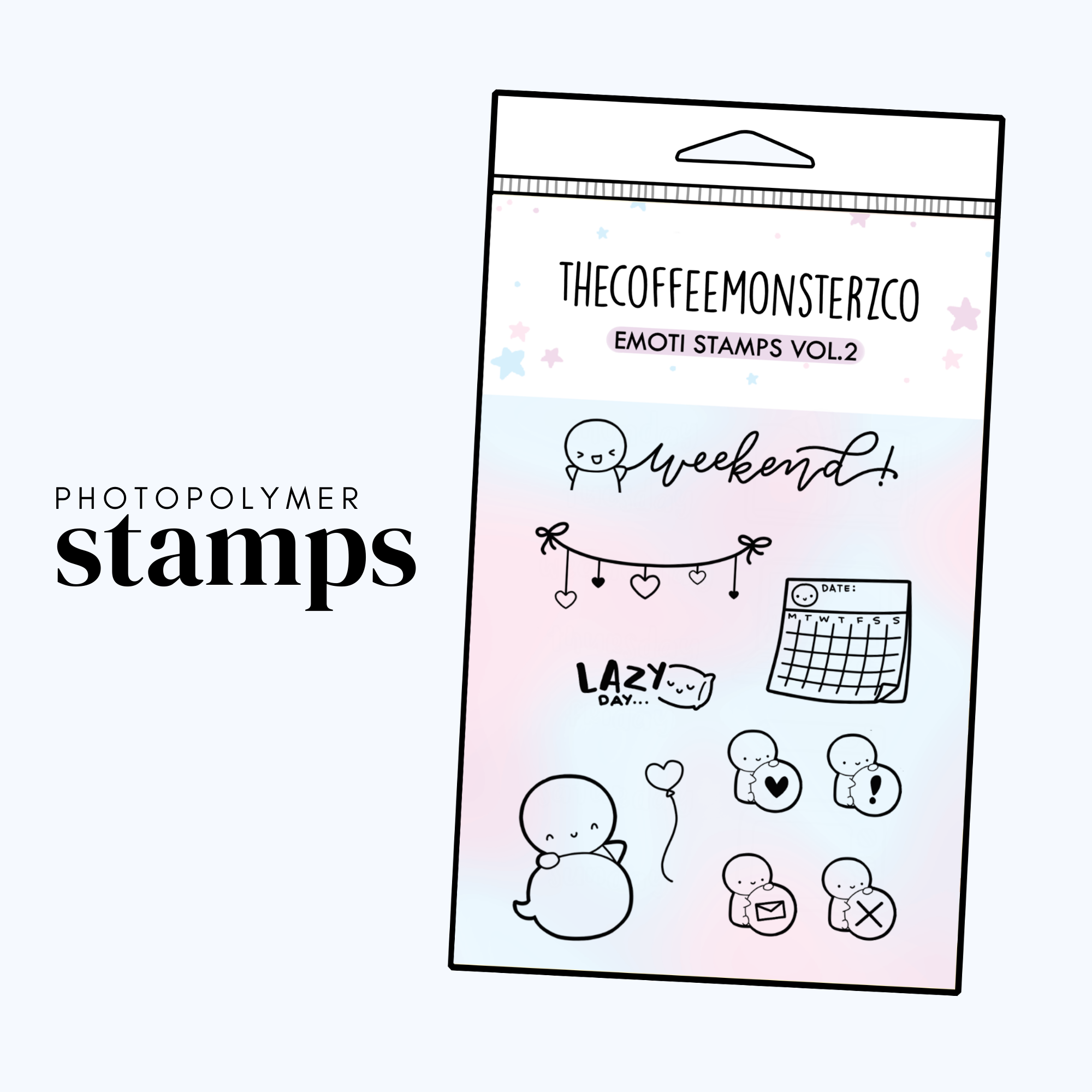 Thecoffeemonsterzco top Emoti Stamps Vol 2