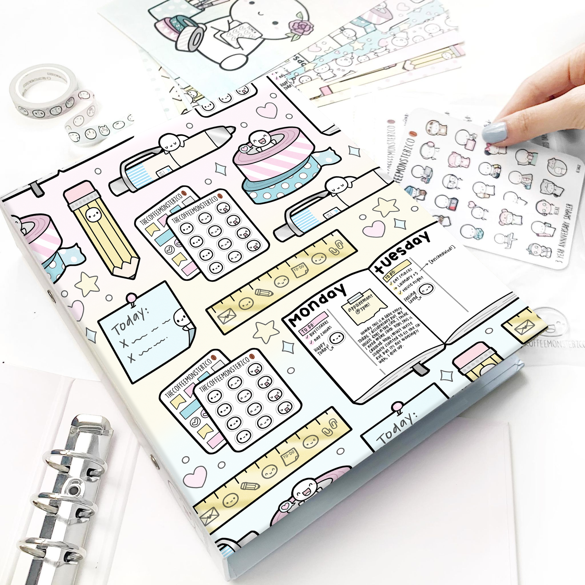 Misfit Sticker Binder - Planner Supplies Cover (1 per customer)