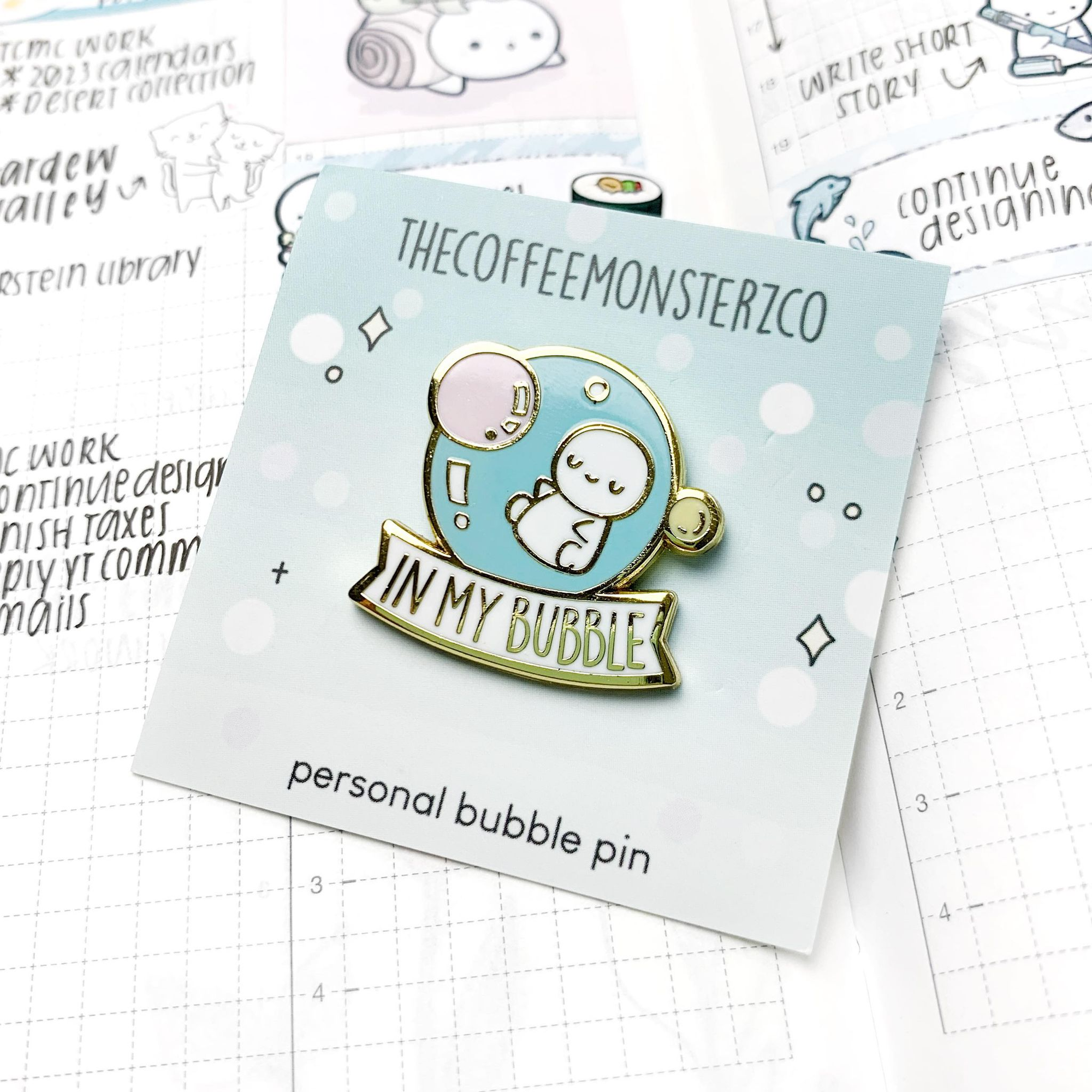 Personal Bubble - Enamel Pin