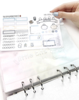 Little Bits Frosted Zip Pouch - Sticker Binder Accessory