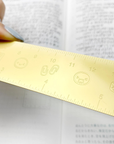 Misfit Light Gold Metal Emoti Ruler