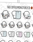 Multitasking Emotis - TheCoffeeMonsterzCo