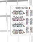 A Very Short Weekend! Emoti Weekend Banner - TheCoffeeMonsterzCo