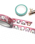 Christmas Emoti Washi Tape - 15mm - TheCoffeeMonsterzCo