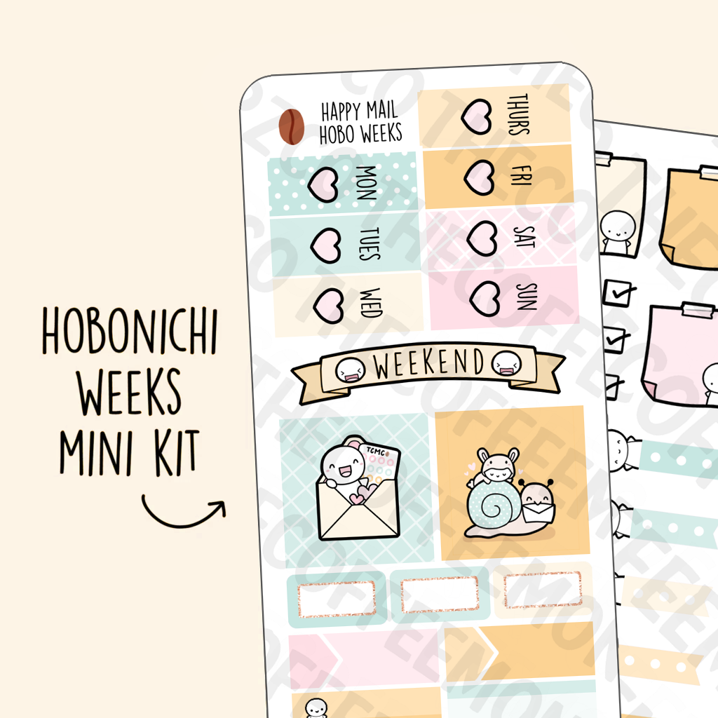 Happy Mail Hobonichi Weeks Kit - TheCoffeeMonsterzCo