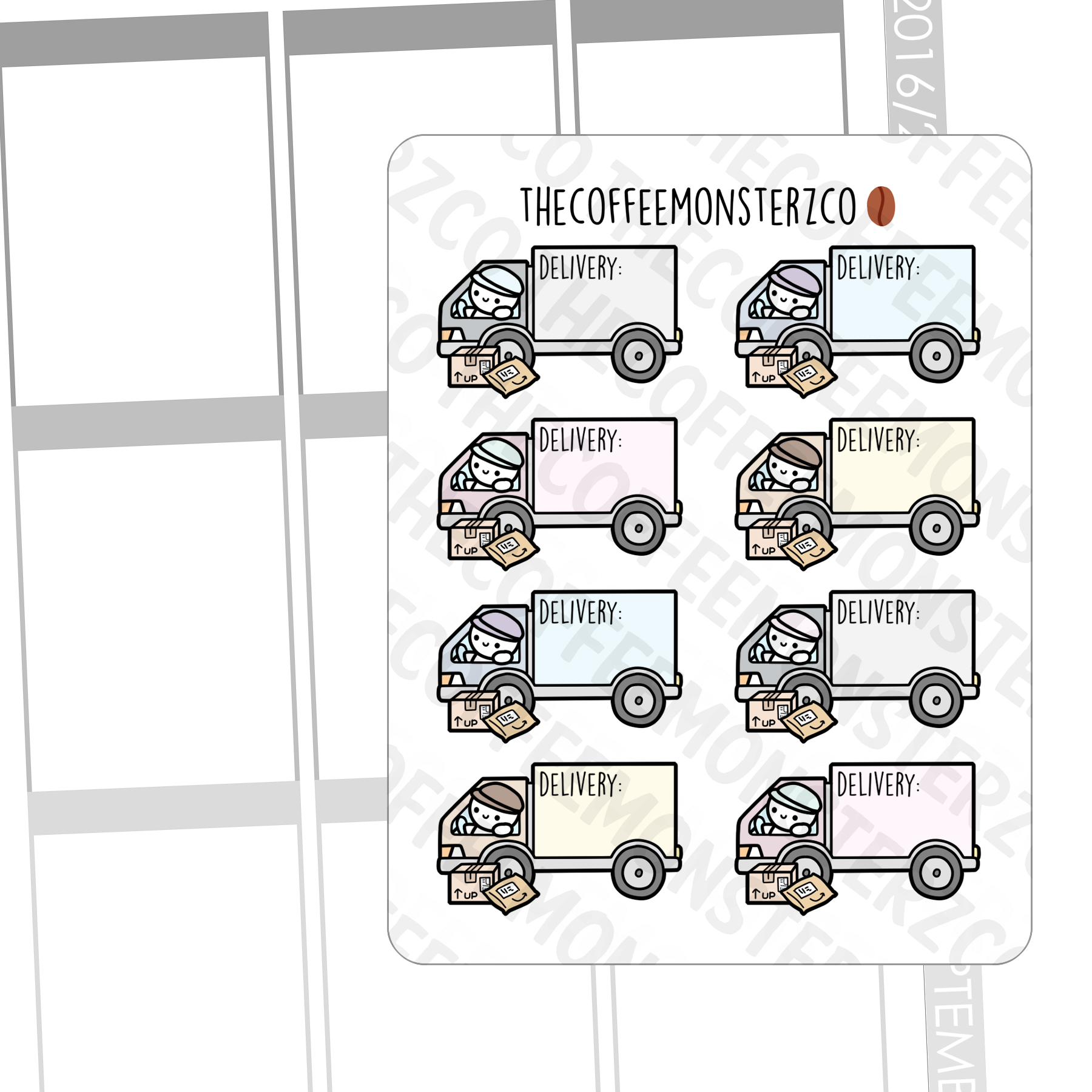 Delivery Truck Emotis