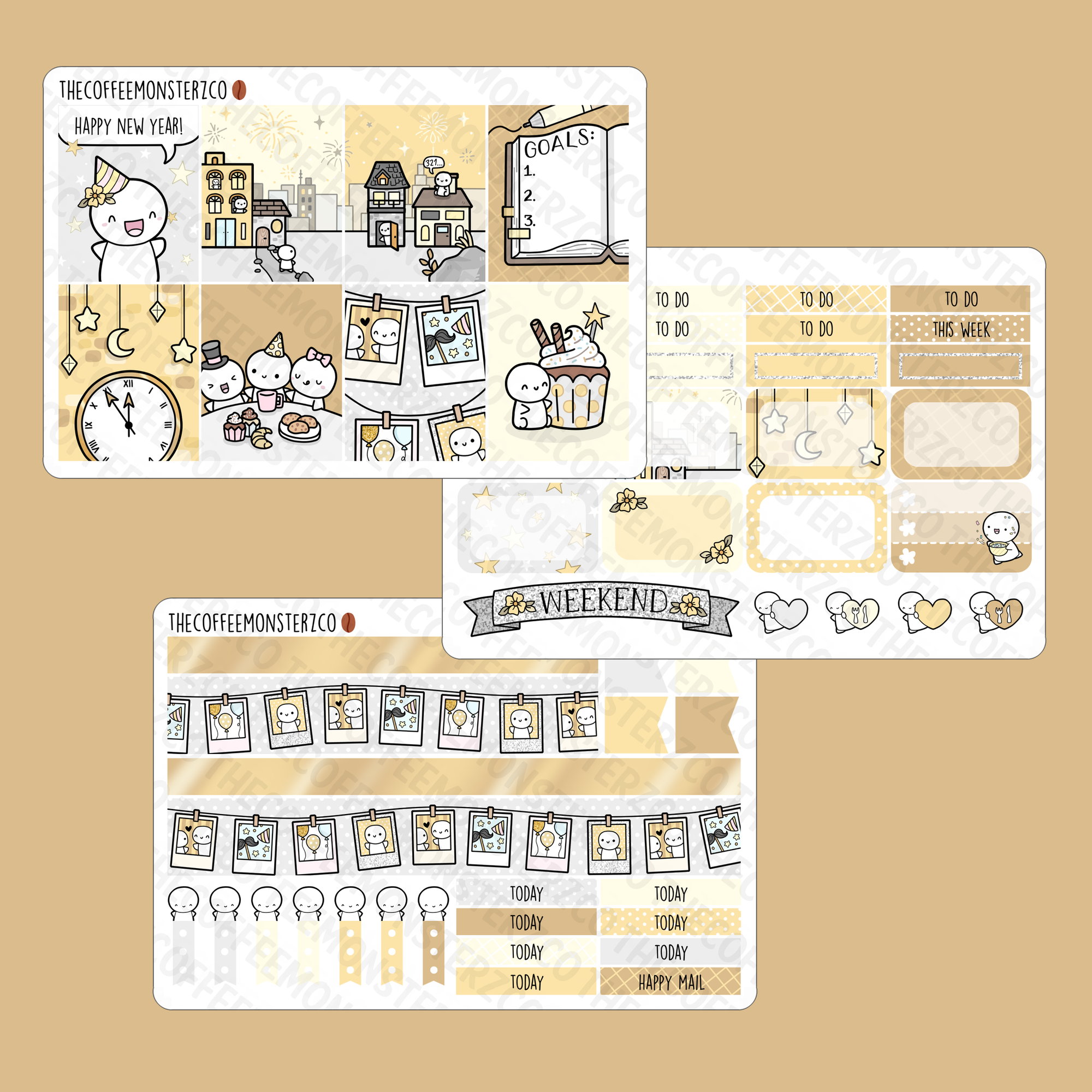 Golden New Year Emoti Mini Kit