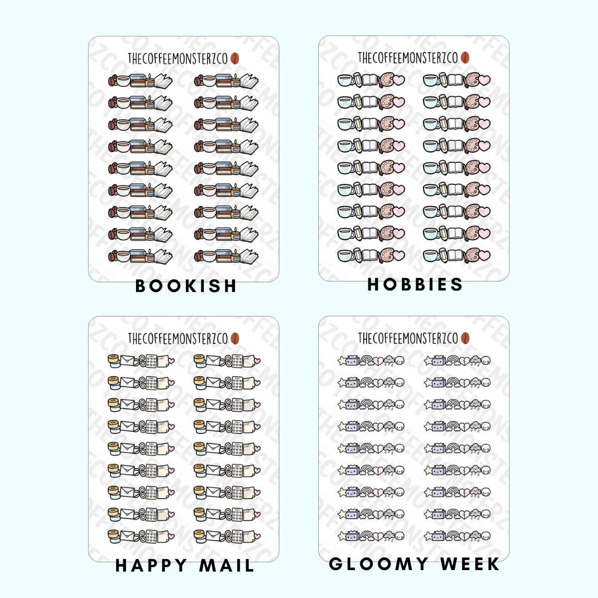 Happy Mail Packages Bujo Deco Planner Stickers