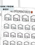 Work From Bed Emotis