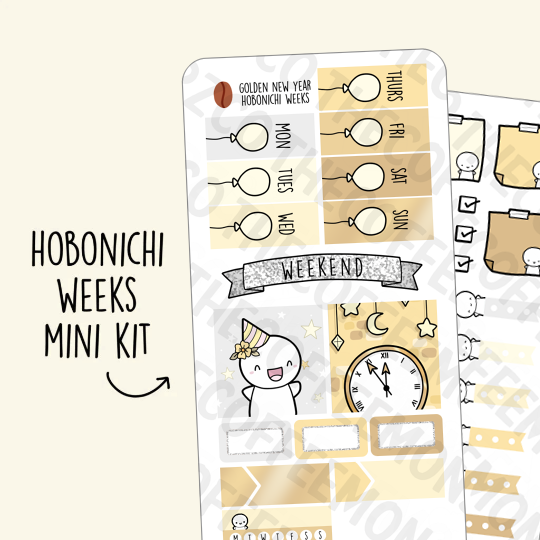 Golden New Year Hobonichi Weeks Kit