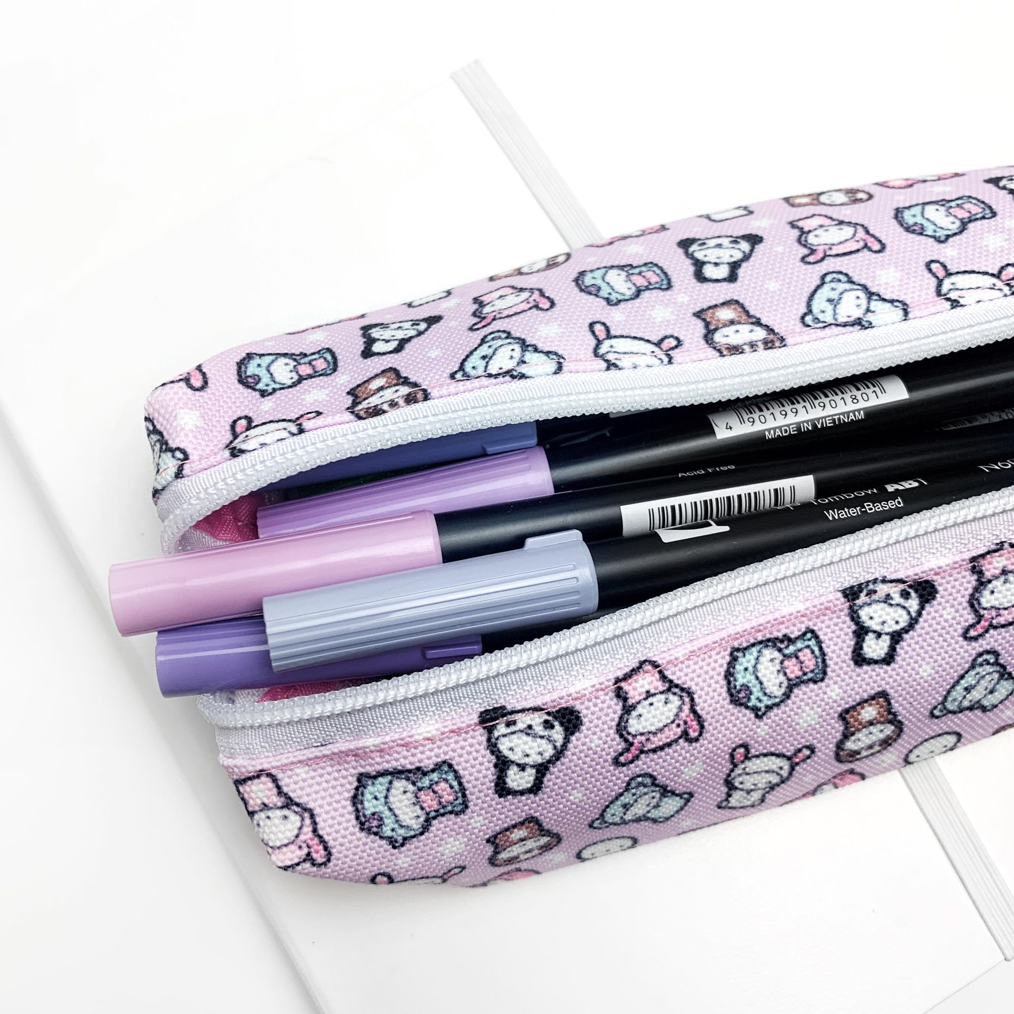 Purple Animal Onesie Pencil Pouch